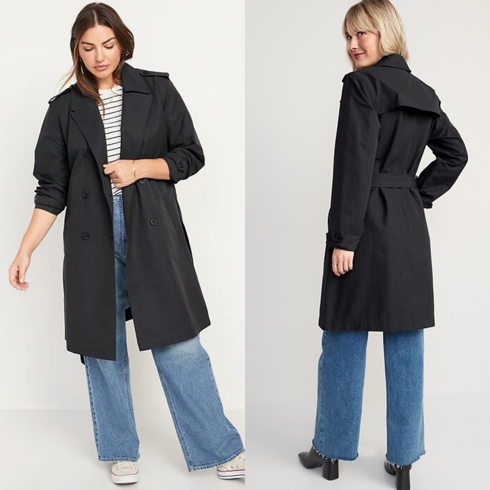 Old Navy | Tall Water-Resistant Tie-Belt Trench Coat